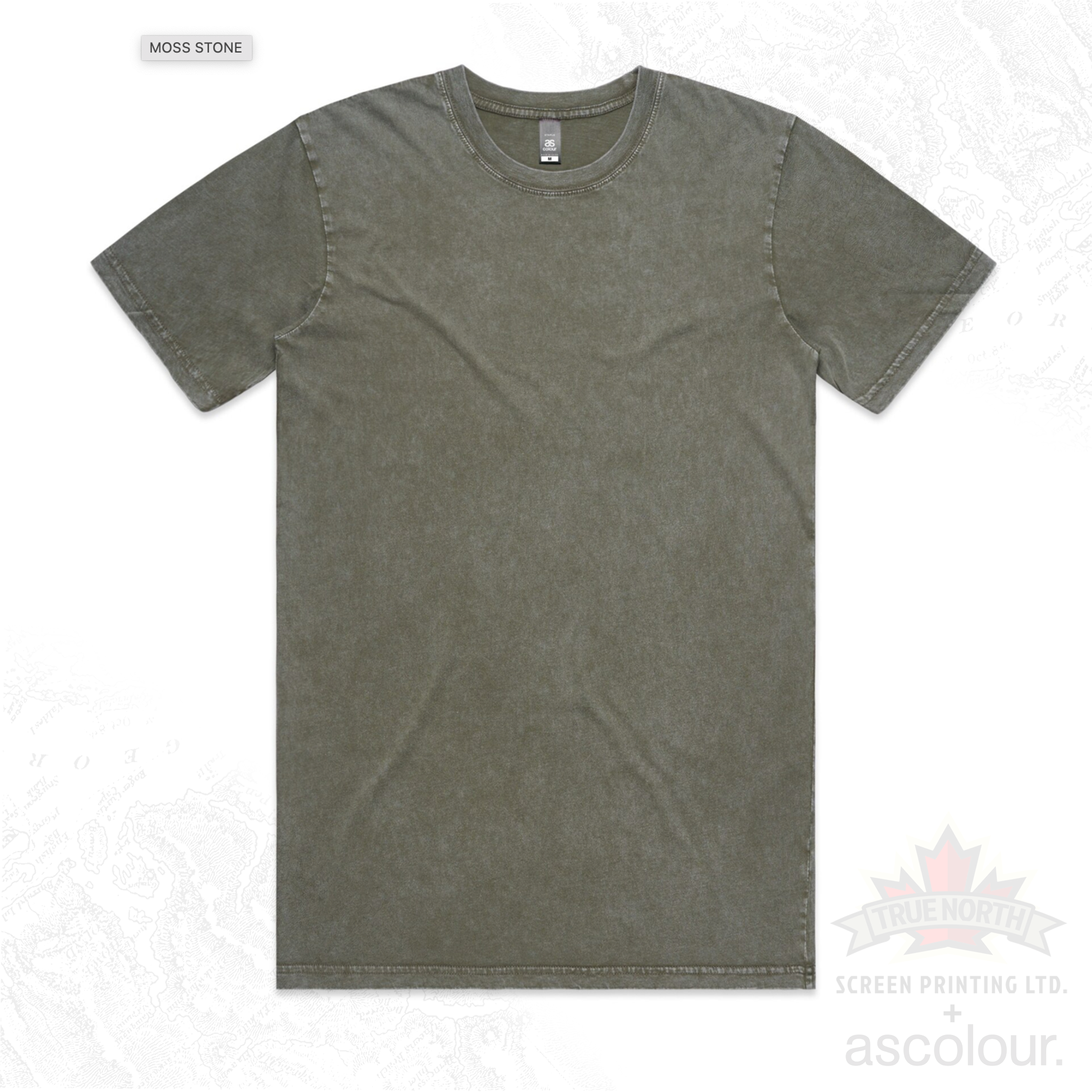 MENS STAPLE STONE WASH TEE - 5040